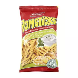 Чипсы Lorenz картофельные Pomsticks со вкусом сметаны и специй 100 г