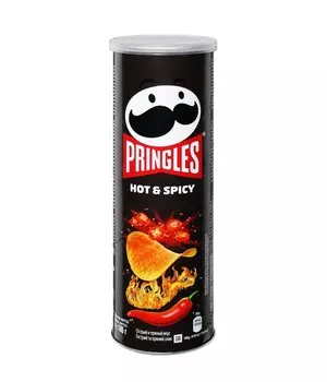 Чипсы Pringles со вкусом острого перца Hot and Spicy 165 г