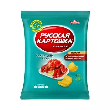 Чипсы Русскарт Русская картошка краб 140 г