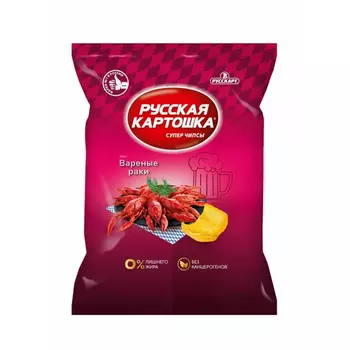 Чипсы Русскарт Русская картошка рак 140 г