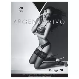 Чулки Argentovivo Mirage 20 Nero