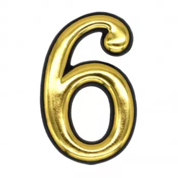 Цифра пластмассовая Локри №6