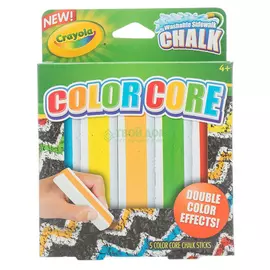 Crayola Набор мела с цветным стержнем для асфальта 5 цветов
