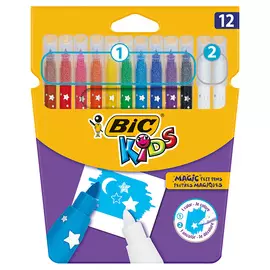 Цветные фломастеры BIC Magic Felt Pens 12 цветов