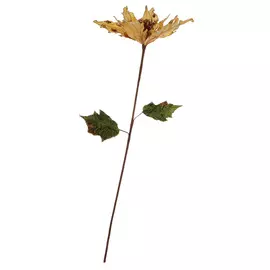 Цветок Artborne Пуансеттия 65см желтая/золотой