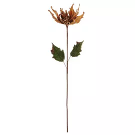 Цветок Artborne Пуансеттия 65см золотая