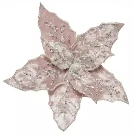 Цветок декор Kaemingk на клипсе 20x5 см розовый