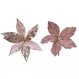 Цветок декор на клипсе Kaemingk 11x2 см в ассортименте