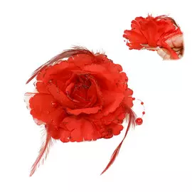 Цветок декоративный на клипсе Due Esse Christmas 12 см