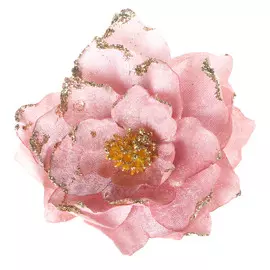 Цветок декоративный на клипсе Kaemingk 16cm