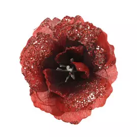 Цветок декоративный на клипсе Kaemingk 9,5x7 см