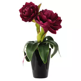 Цветок искусственный Colorful Лотос Nelumbo в горшке 41 см