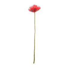 Цветок искусственный Dpi мак 60см красный