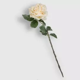 Цветок искусственный Dpi роза 53 см кремовый