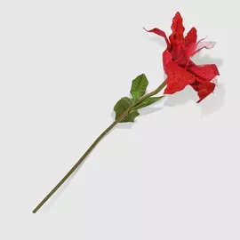 Цветок искусственный Kaemingk Пуансеттия, красный, 120 см