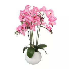Цветок искусственный в горшке Colorful орхидея rosedust 48/80см