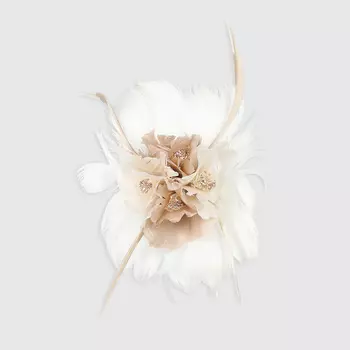 Цветок James arts бежевый 12х10см