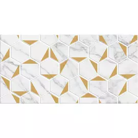 Декор Beryoza Ceramica Marble Gold белый 30х60 см