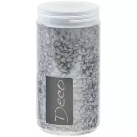 Декор камни Eurosand натуральные 1-4 мм черные в круглой банке