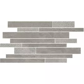 Декор Kerama Marazzi Ламелла Серый мозаичный SBM010\SG4584 50,2х25 см