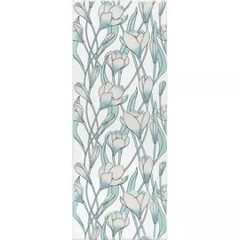 Декор Kerama Marazzi Линьяно Подснежники бирюзовый 20x50 см OP/B01/7071T