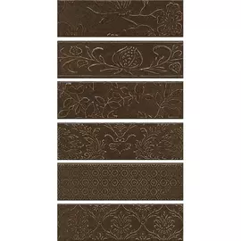 Декор Kerama Marazzi Панно Кампьелло Коричневый AD\D333\6x\2914 8,5х28,5 см
