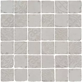 Декор Kerama Marazzi Про Фьюче серый светлый мозаичный 30x30 см SBM005/DD6403