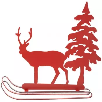 Декор настольный Glasar олень лесной 28х6х27 см