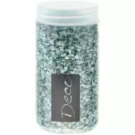 Декор ракушки Eurosand измельченные 2-5 мм зеленые в круглой банке