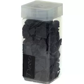 Декор сланец Eurosand 20-40 мм древесный уголь, черный в квадратной банке