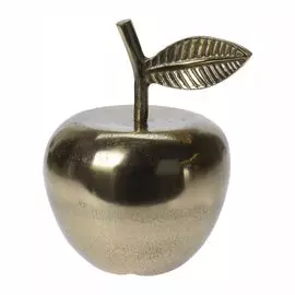 Декорация Koopman яблоко золото 11х9х15см