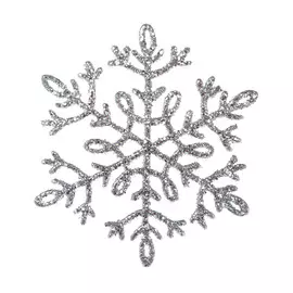 Декорация Weiste снежинка серебряная 120мм