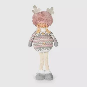 Декоративная фигура Cheng kuo девочка в розовой шапке 42 см