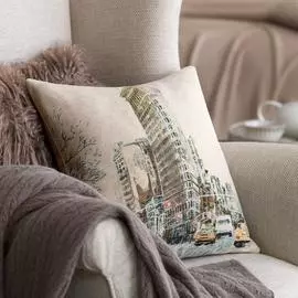 Декоративная подушка Togas Манхэтенн Бежевая 45х45 см