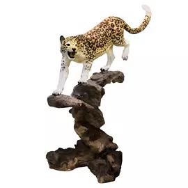 Декоративная садовая фигура Тпк полиформ Пантера на камне Н-170*80*180см