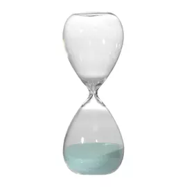 Декоративное изделие Glasar песочные часы 9x9x26см бирюзовые