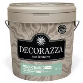 Декоративное покрытие Decorazza Microcemento Fronte + Legante, 2,1 кг + 0,9 л