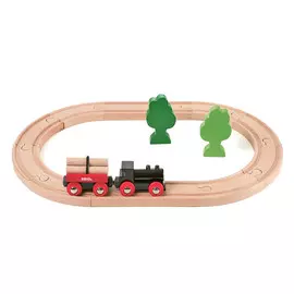 Деревянная ж/д Brio с грузовым поездом