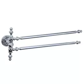 Держатель для полотенца Boheme Brillante серебряный 42х6,5х16,5 см