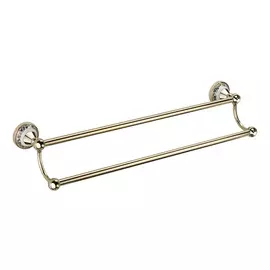 Держатель для полотенец двойной Fixsen Gold Bogema 63 см