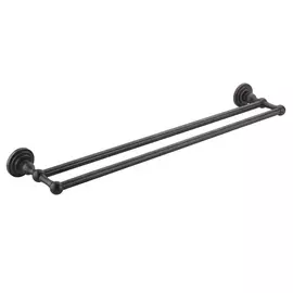 Держатель полотенец двойной штанга Wasserkraft темная бронза
