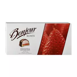 Десерт Bonjour souffle клубника со сливками 232 г