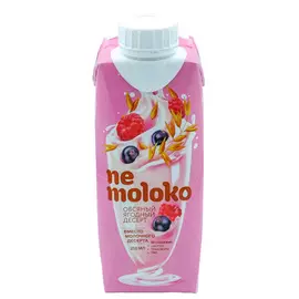 Десерт овсяный Nemoloko ягодный с черной смородиной и малиной 250 г