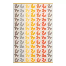 Детское полотенце Cleanelly Basic Ducks бежевое с жёлтым 100х150 см