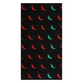 Детское полотенце Cleanelly Basic Red Pepper черное с красным 70х130 см
