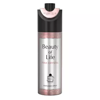Дезодорант парфюмированный женский Milestone Beauty of life pink crystal 200 мл