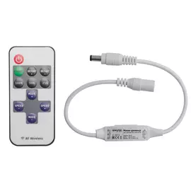 Диммер-мини Apeyron 04-10 12В, 72 Вт, RF, пульт кнопочный, для монохромной светодиодной ленты, размер 40*12*5мм