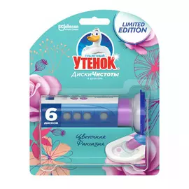 Диски чистоты Туалетный утенок Цветочная фантазия 38 г