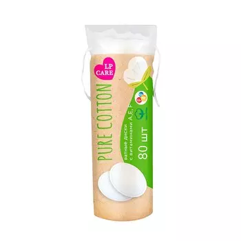 Диски ватные LP Care с витаминами A,E,F 80 шт