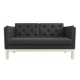 Диван AS Алана м 154x82x83 беленый дуб/черный